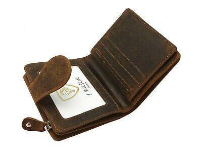 Designer Mens Leather Wallet RFID SAFE Contactless Card Blocking ID Protection-J Wilson London-J Wilson London