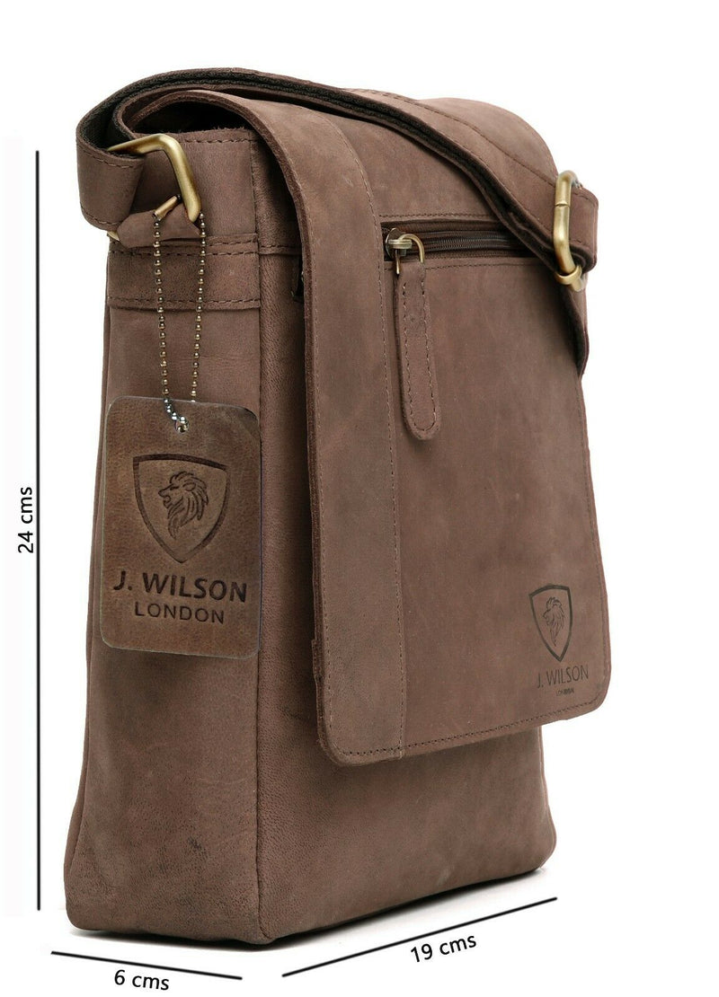 Leather Messenger Bag MB205-Messenger Bags-J WILSON London-J Wilson London