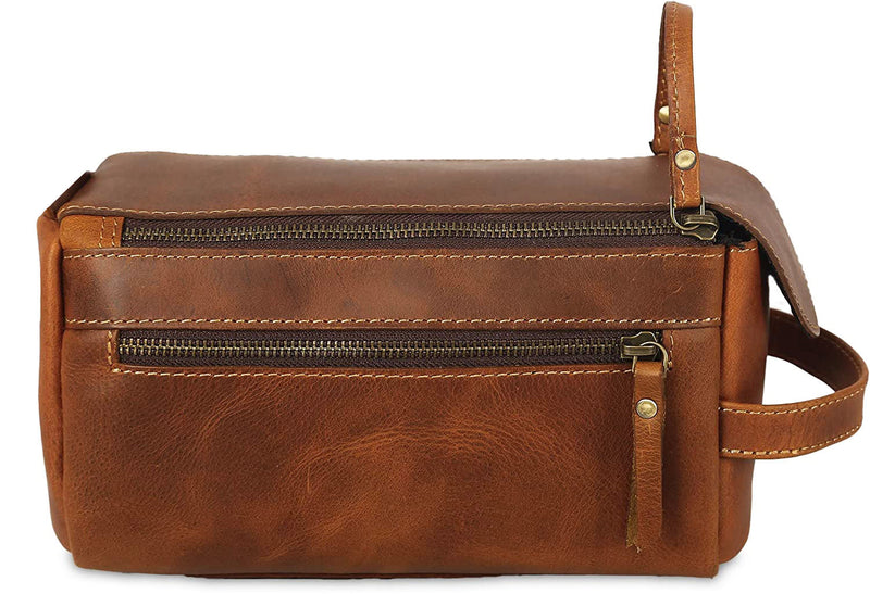 Leather Travel Wash Bag J Wilson London TY02
