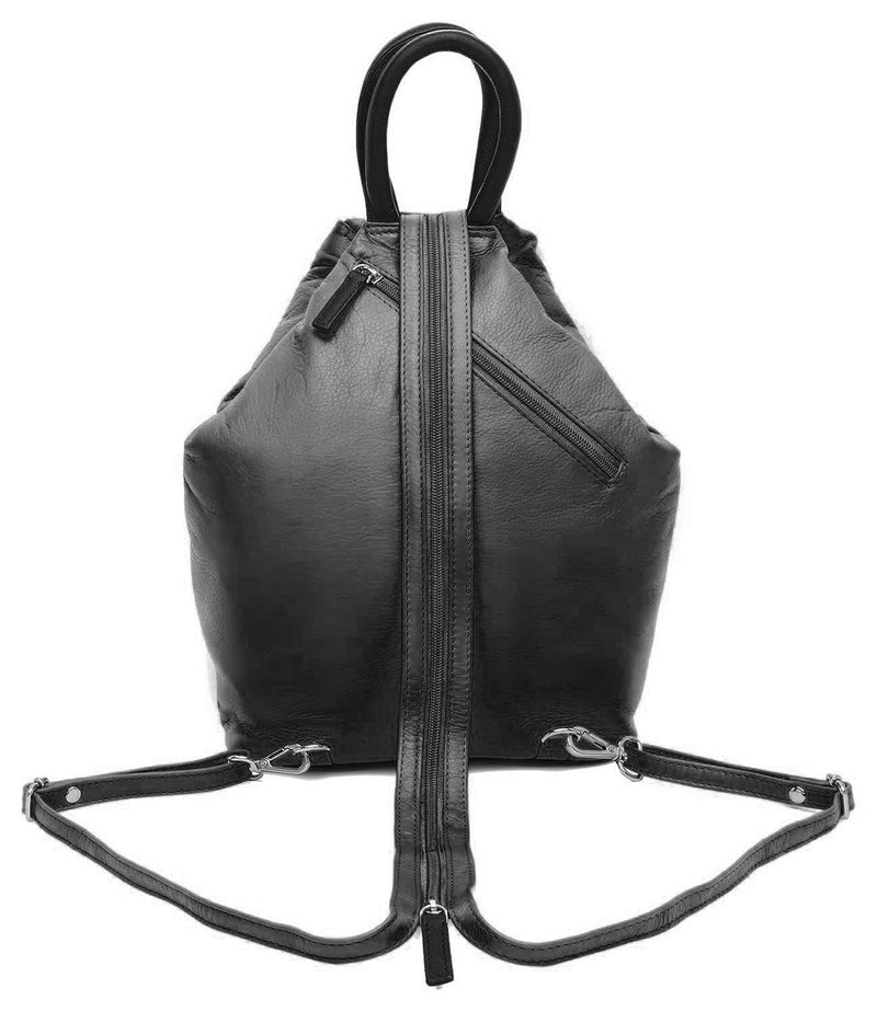 Leather Backpack Unisex Anti-theft WHLB1027