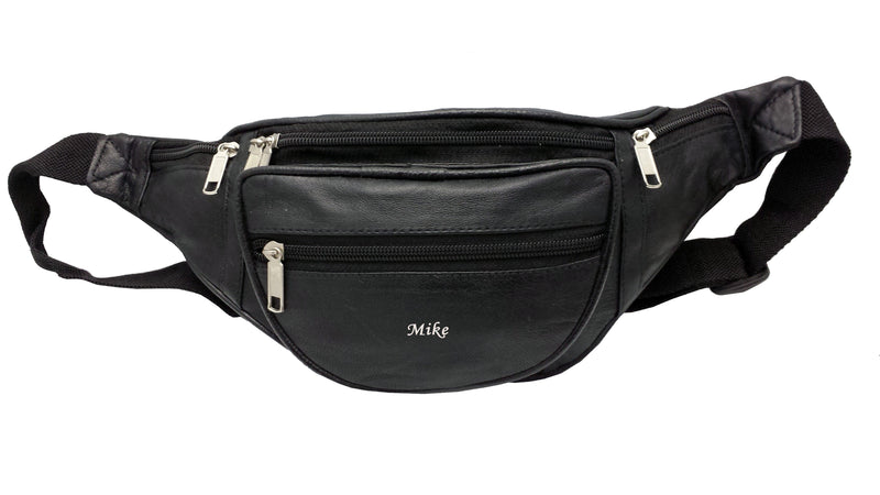 Personalised Leather Bum Bag Travel Fanny Pack 2102