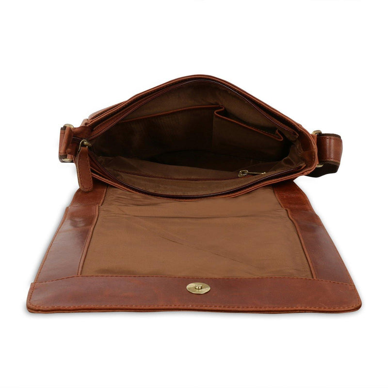 Leather Messenger Bag MB220 - J Wilson London