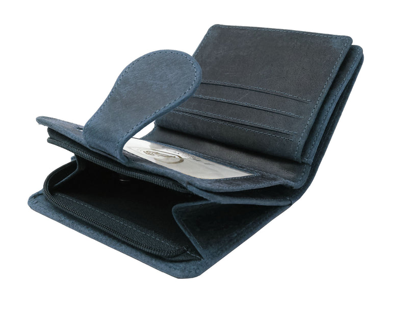 Mens Leather Wallet RFID Safe 5340