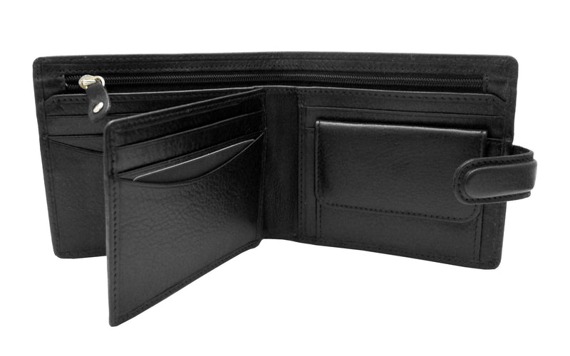 Mens Leather Wallet RFID SAFE BP54