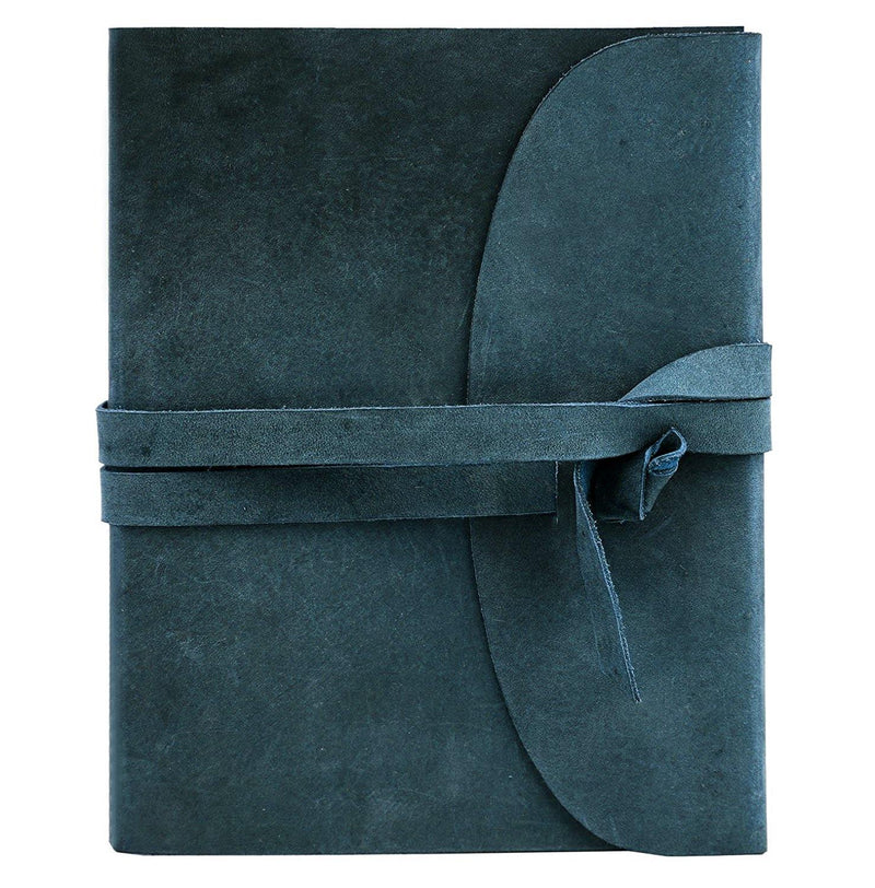 Vintage Leather Bound Diary Handmade Memo Plain - J Wilson London
