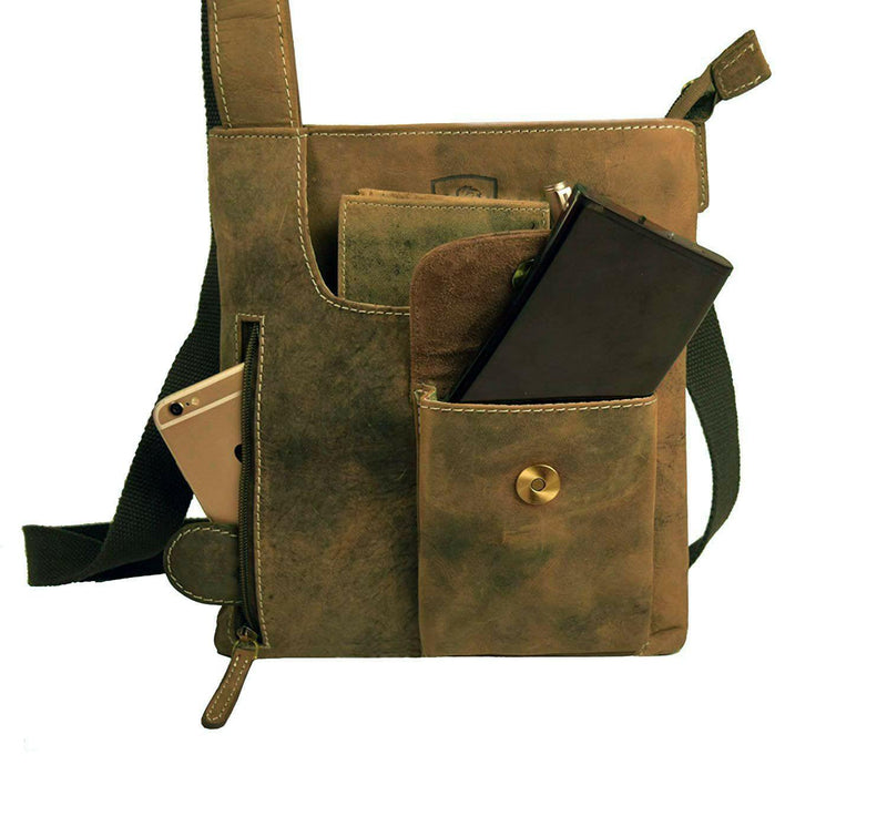Leather Messenger Bag HB35-Messenger Bags-J WILSON London-J Wilson London