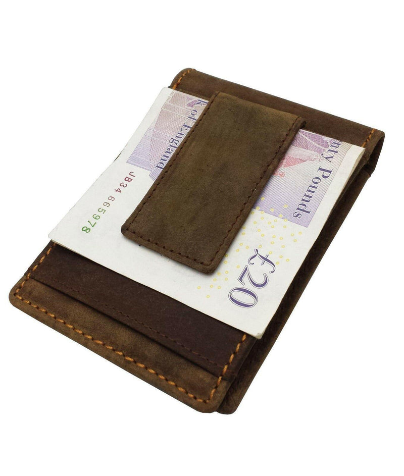 Mens Leather Clip Wallet 5338-Wallet-J Wilson London-J Wilson London