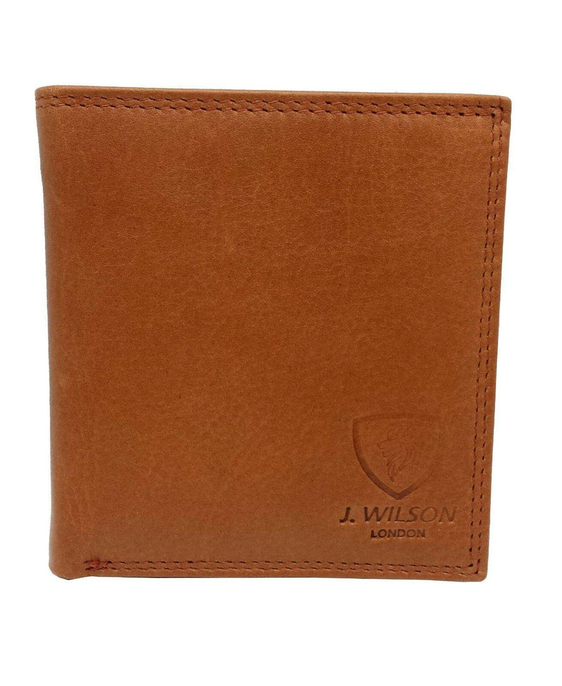 Mens Leather Wallet RFID SAFE Veg Tan 5345-Wallet-J Wilson London-J Wilson London
