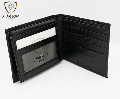 Mens Leather Wallet 5290-Wallet-J WILSON London-5290 Black-J Wilson London