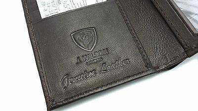 Ladies Designer J Wilson Genuine Leather Wallet Women Quality Coin Purse Card-J. Wilson London-7206 Dark Brown-J Wilson London