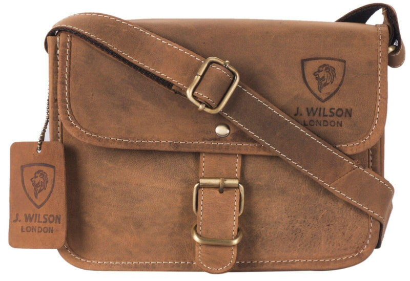 Leather Tote Shoulder Bag Designer Ladies Cross body Work Messenger Case Sling-J WILSON London-J Wilson London
