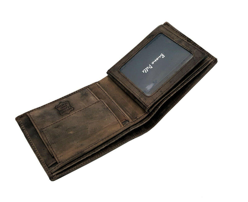 Mens Leather Wallet RFID SAFE BPH08-Wallet-Buono Pelle-J Wilson London