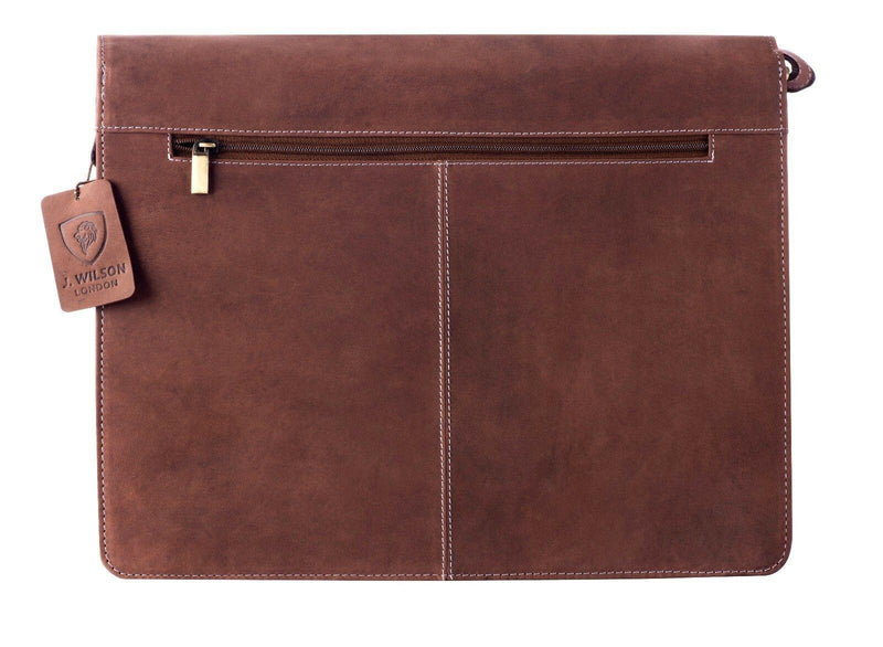 Leather Laptop Bag MB285-Laptop Bags-J WILSON London-J Wilson London