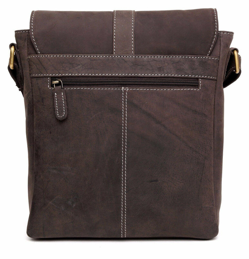 Leather Shoulder Bag MB213-Messenger Bags-J WILSON London-J Wilson London