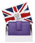 Ladies Leather Wallet JW1230 RFID Safe-Ladies Purse-J Wilson London-Brown-J Wilson London