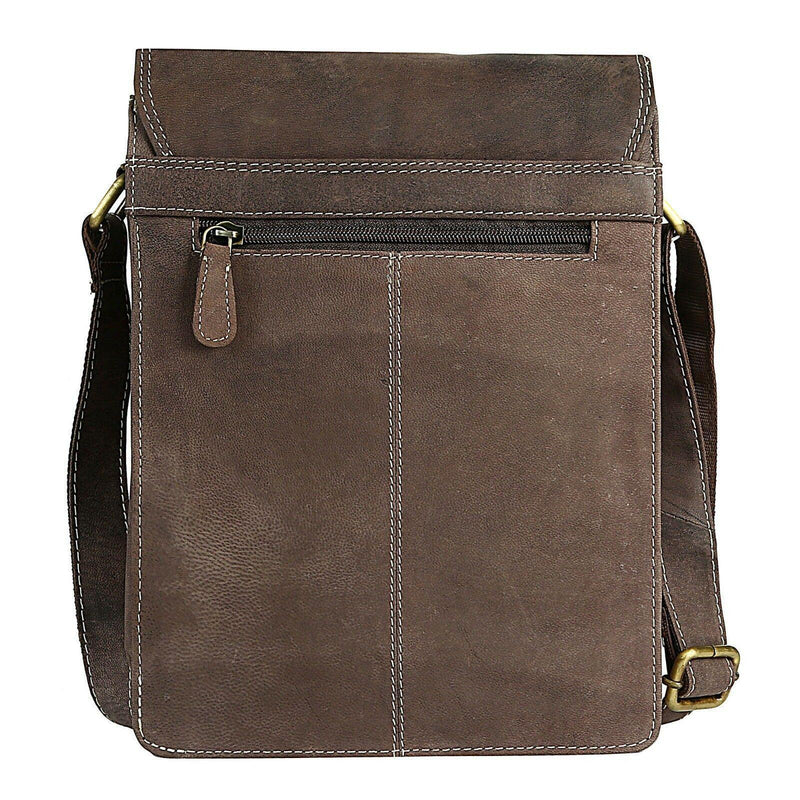 Leather Shoulder Bag MB268-Messenger Bags-J WILSON London-J Wilson London
