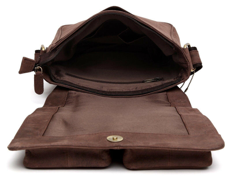 Leather Messenger Bag MB231-Messenger Bags-J WILSON London-J Wilson London