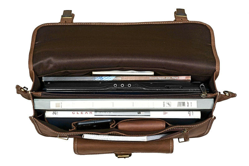 Leather Laptop Bag MB212-Briefcase-J WILSON London-J Wilson London