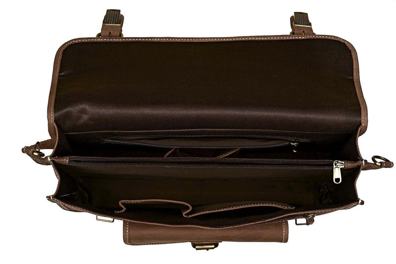 Leather Laptop Bag MB212-Briefcase-J WILSON London-J Wilson London