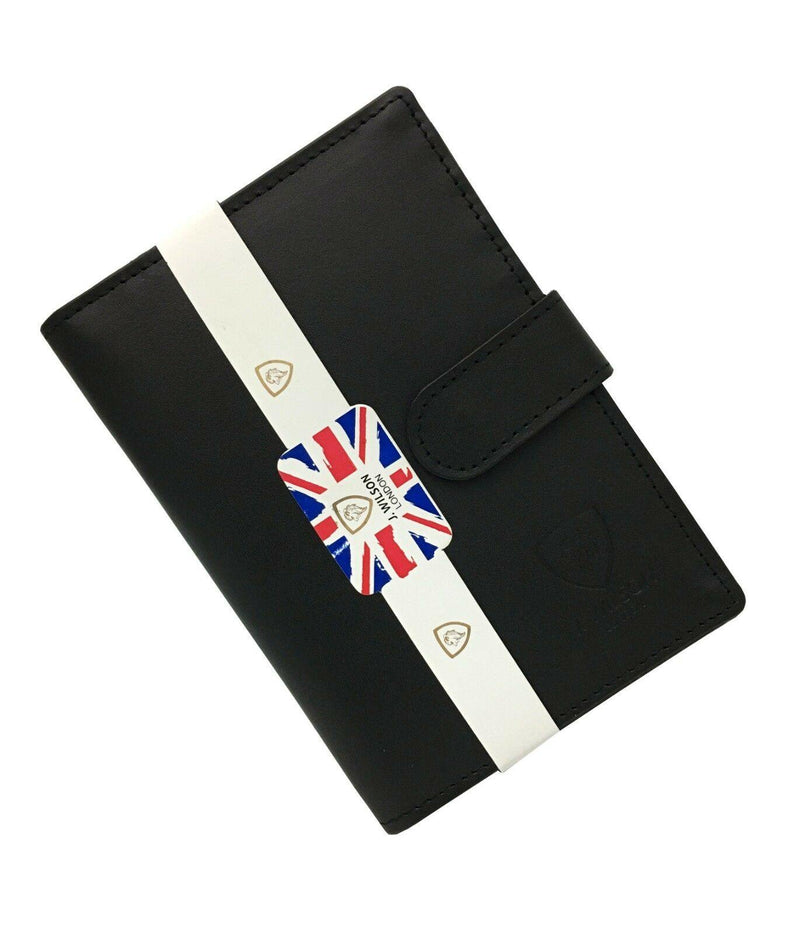 RFID Blocking Passport Wallet Leather Designer Travel Document Cover Card Holder-J Wilson London-J Wilson London