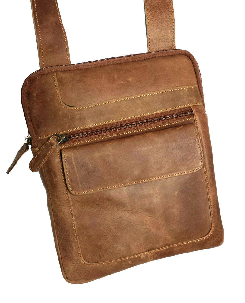 Leather Shoulder Bag HB01-Messenger Bags-J WILSON London-J Wilson London