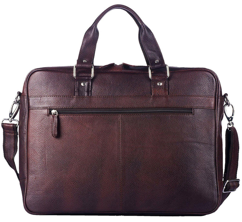 Mens Leather Laptop Bag Designer Ladies Shoulder Cross Body Work Messenger Case-J WILSON London-J Wilson London
