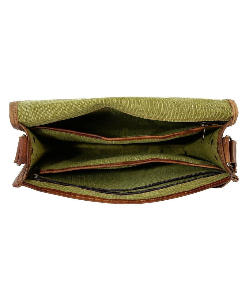 Leather Handmade Designer J Wilson Bag Vintage Flapover 13" Laptop Messenger-J Wilson London-J Wilson London