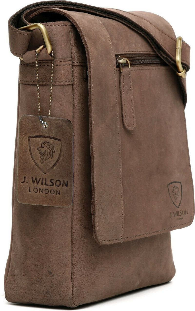 Leather Messenger Bag MB205-Messenger Bags-J WILSON London-J Wilson London