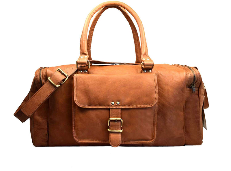 Leather Travel Bag Holdall HB38-Travel bags-J Wilson London-J Wilson London
