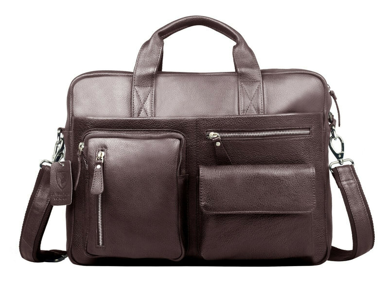 Leather Laptop Bag MB107-Briefcase-J WILSON London-J Wilson London