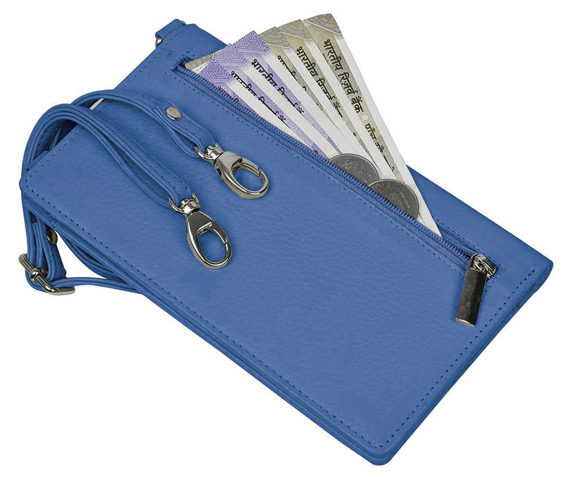 Ladies Leather Purse RFID Safe with Phone Pocket HJ108