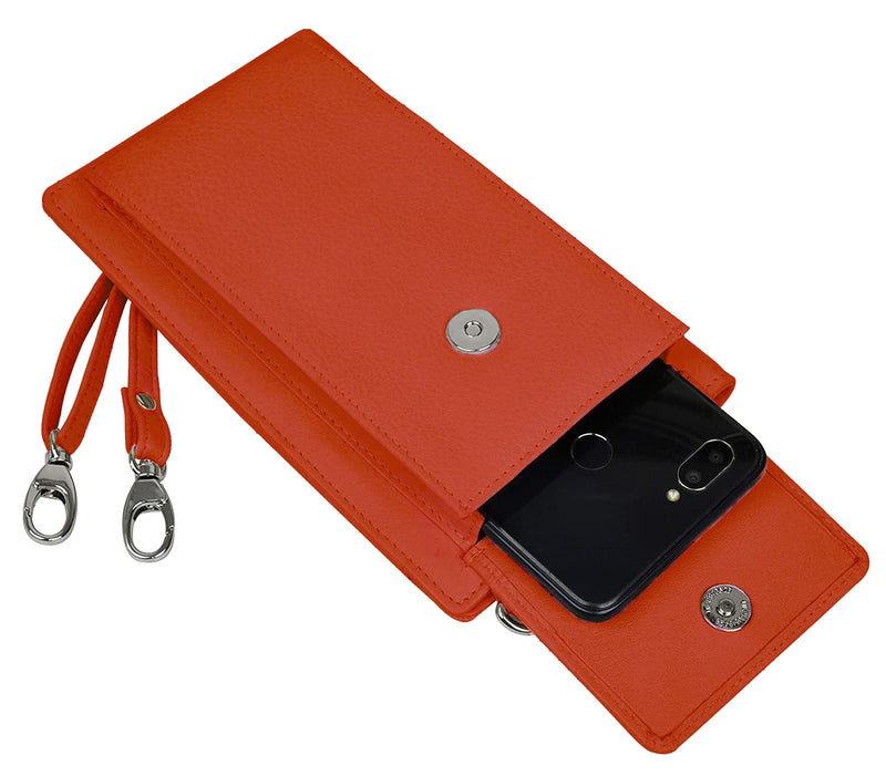 Ladies Leather Purse RFID Safe with Phone Pocket HJ108