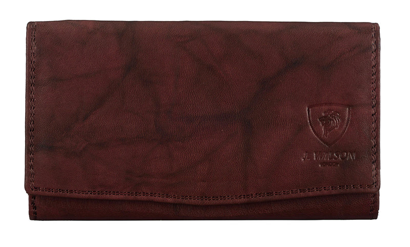 Ladies Leather Purse RFID Safe 7220 - J Wilson London