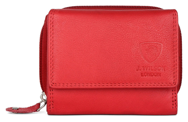 Ladies Leather Purse RFID Safe A23 - J Wilson London