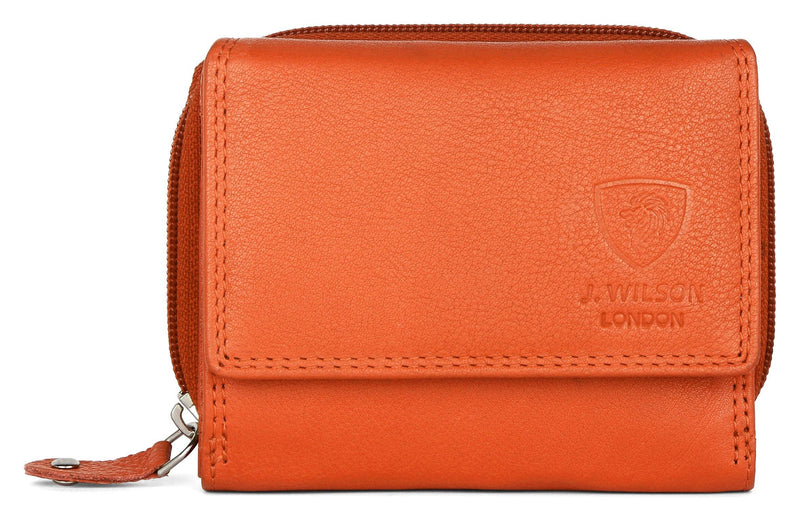 Ladies Leather Purse RFID Safe A23 - J Wilson London