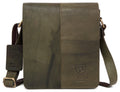 Leather Shoulder Bag MB264-Messenger Bags-J Wilson London-Vintage Green-J Wilson London