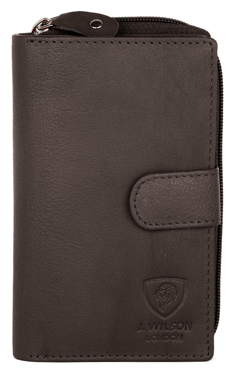 Ladies Leather Purse RFID Safe 5007 - J Wilson London
