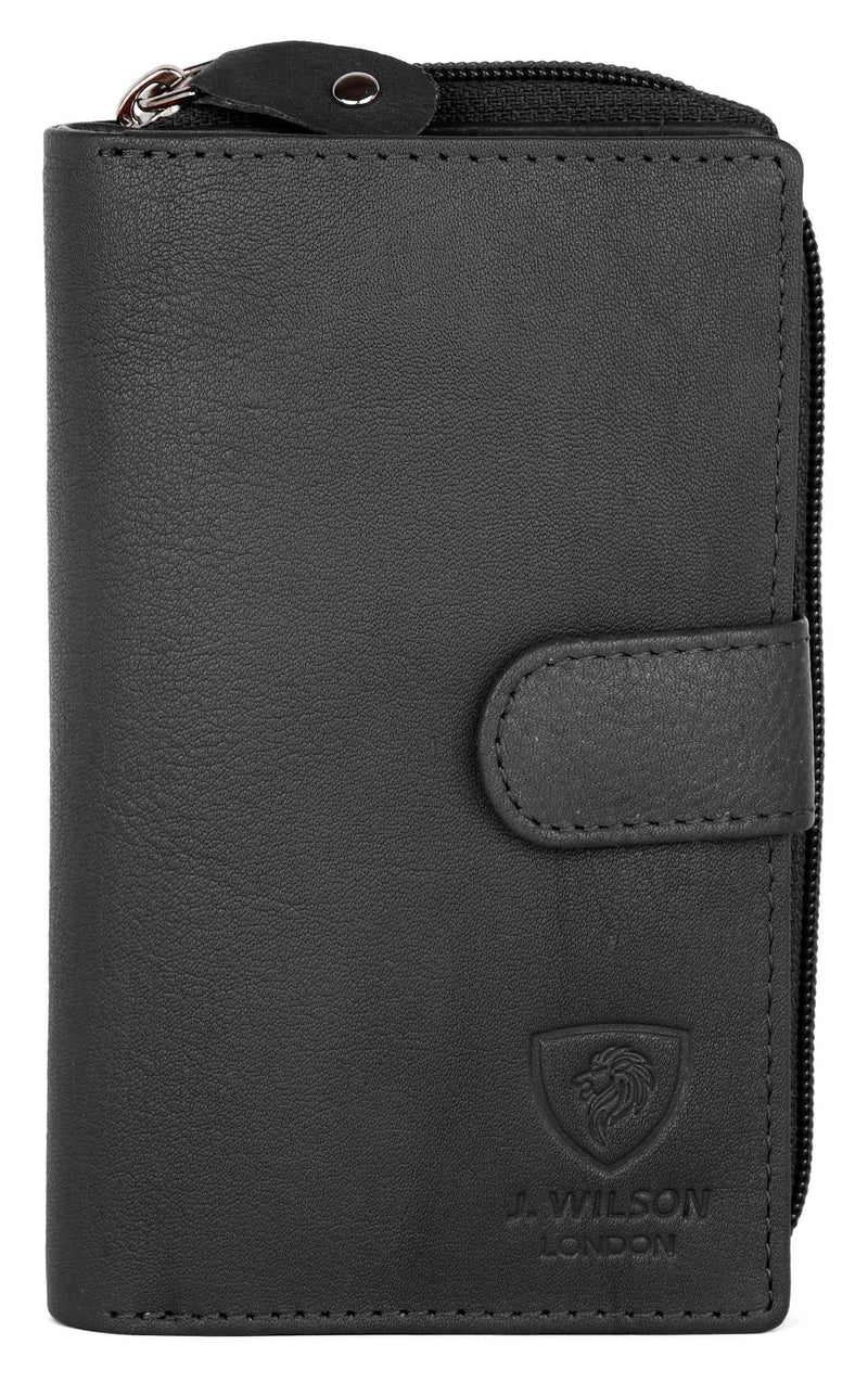 Ladies Leather Purse RFID Safe 5007 - J Wilson London