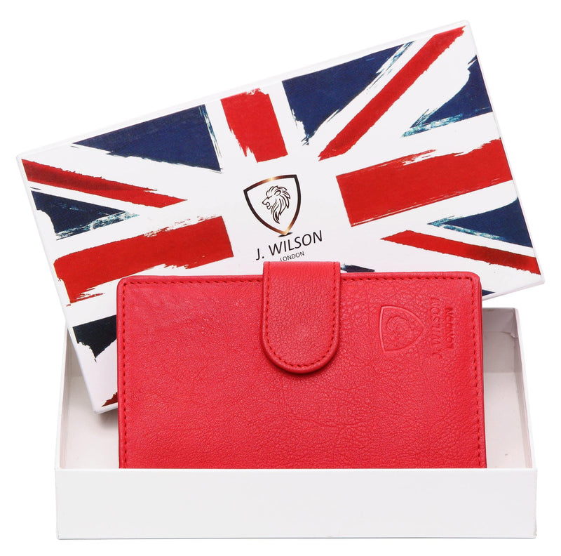 Ladies Leather Purse RFID Safe A21 - J Wilson London