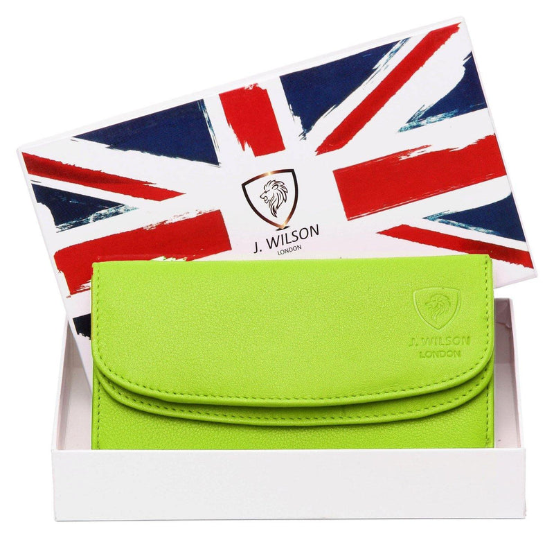 Ladies Leather Purse RFID Safe A24 - J Wilson London