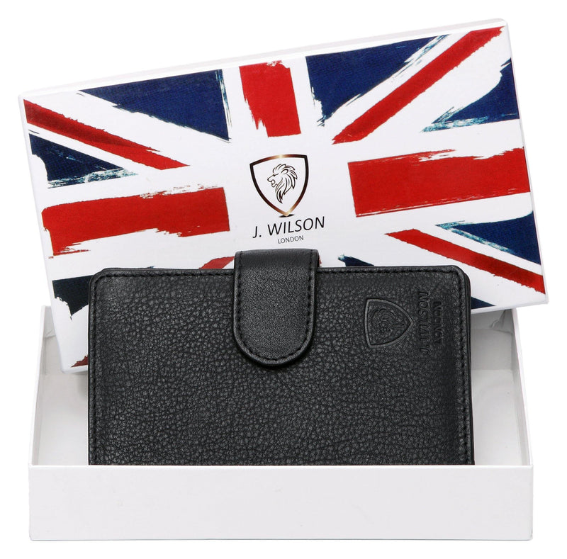 Ladies Leather Purse RFID Safe A21 - J Wilson London