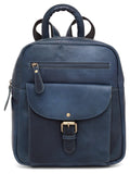Designer Leather Backpack MB526-Backpack-J WILSON London-Blue-J Wilson London