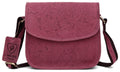 Ladies Leather Satchel Bag Flower WHLB18-Ladies Bag-J Wilson London-Pink-J Wilson London