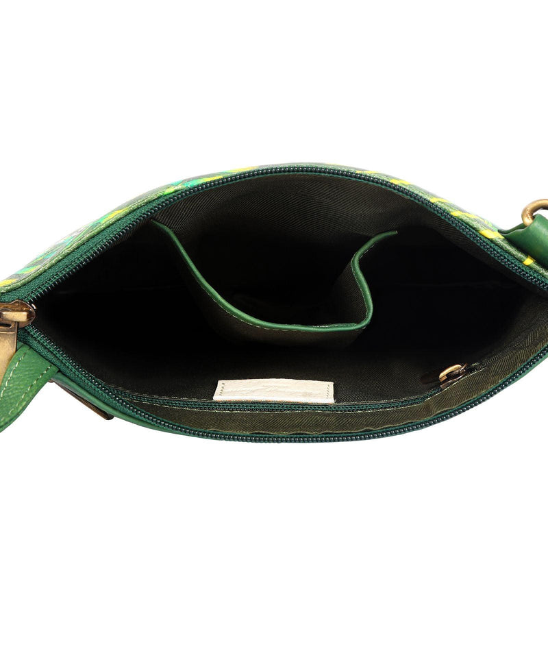 Hand Painted Leather Shoulder Bag HJ104 - J Wilson London