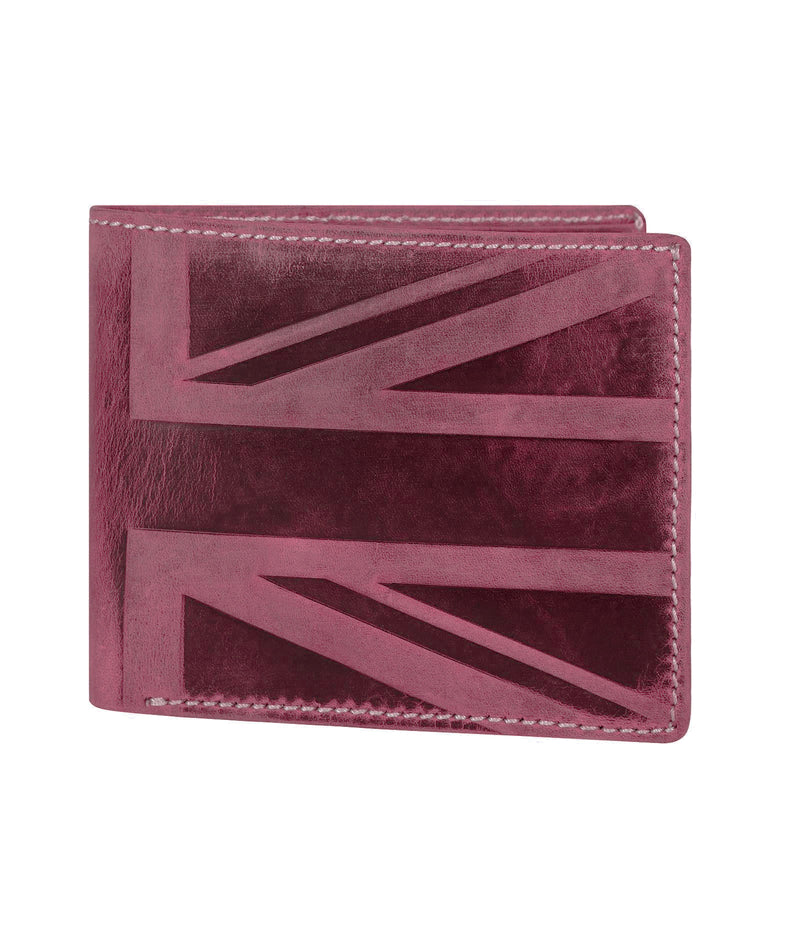 Mens Leather Wallet Union Jack UK Flag HJ27