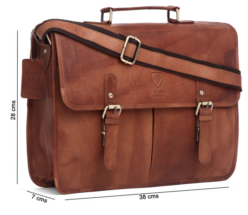 Leather Laptop Bag Briefcase MB523