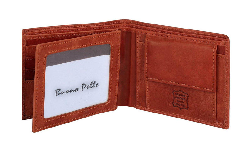 Mens Leather Wallet RFID SAFE BPH08 - J Wilson London
