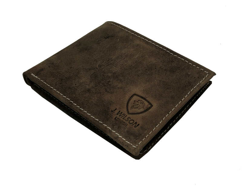Mens Leather Wallet RFID Safe 5363
