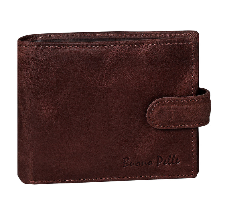 Mens Leather Wallet RFID SAFE BP54